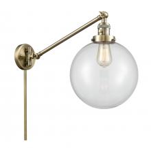  237-AB-G202-10 - Beacon - 1 Light - 10 inch - Antique Brass - Swing Arm