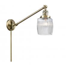  237-AB-G302 - Colton - 1 Light - 8 inch - Antique Brass - Swing Arm