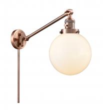  237-AC-G201-8-LED - Beacon - 1 Light - 8 inch - Antique Copper - Swing Arm