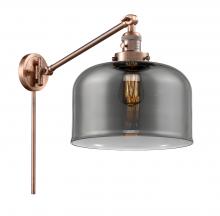  237-AC-G73-L - Bell - 1 Light - 12 inch - Antique Copper - Swing Arm