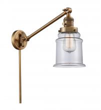  237-BB-G182 - Canton - 1 Light - 8 inch - Brushed Brass - Swing Arm