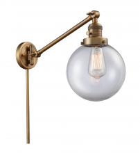  237-BB-G202-8-LED - Beacon - 1 Light - 8 inch - Brushed Brass - Swing Arm