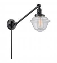  237-BK-G534-LED - Oxford - 1 Light - 8 inch - Matte Black - Swing Arm