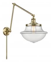  238-AB-G542 - Oxford - 1 Light - 12 inch - Antique Brass - Swing Arm