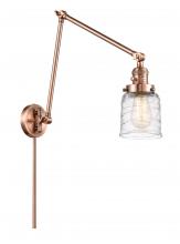 Innovations Lighting 238-AC-G513-LED - Bell - 1 Light - 8 inch - Antique Copper - Swing Arm