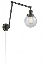 Innovations Lighting 238-OB-G204-6-LED - Beacon - 1 Light - 6 inch - Oil Rubbed Bronze -Adjustable Swing Arm