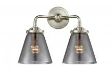  284-2W-SN-G63-LED - Cone - 2 Light - 14 inch - Brushed Satin Nickel - Bath Vanity Light