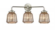  284-3W-SN-G146-LED - Chatham - 3 Light - 24 inch - Brushed Satin Nickel - Bath Vanity Light