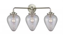  284-3W-SN-G165-LED - Geneseo - 3 Light - 25 inch - Brushed Satin Nickel - Bath Vanity Light