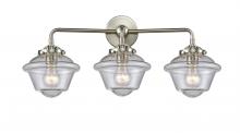  284-3W-SN-G534 - Oxford - 3 Light - 26 inch - Brushed Satin Nickel - Bath Vanity Light