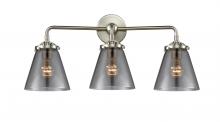  284-3W-SN-G63-LED - Cone - 3 Light - 24 inch - Brushed Satin Nickel - Bath Vanity Light