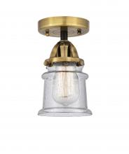 Innovations Lighting 288-1C-BAB-G184S-LED - Canton - 1 Light - 5 inch - Black Antique Brass - Semi-Flush Mount