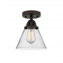  288-1C-OB-G44-LED - Cone - 1 Light - 8 inch - Oil Rubbed Bronze - Semi-Flush Mount