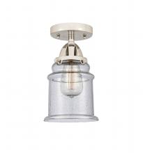  288-1C-PN-G184 - Canton - 1 Light - 6 inch - Polished Nickel - Semi-Flush Mount