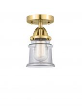  288-1C-SG-G182S-LED - Canton - 1 Light - 5 inch - Satin Gold - Semi-Flush Mount