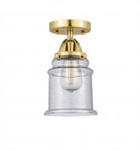  288-1C-SG-G184 - Canton - 1 Light - 6 inch - Satin Gold - Semi-Flush Mount