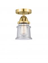  288-1C-SG-G184S - Canton - 1 Light - 5 inch - Satin Gold - Semi-Flush Mount