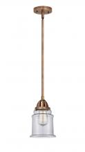 Innovations Lighting 288-1S-AC-G182-LED - Canton - 1 Light - 6 inch - Antique Copper - Cord hung - Mini Pendant