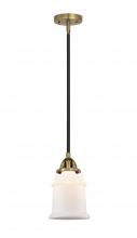 Innovations Lighting 288-1S-BAB-G181-LED - Canton - 1 Light - 6 inch - Black Antique Brass - Cord hung - Mini Pendant