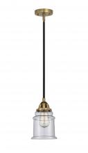  288-1S-BAB-G184-LED - Canton - 1 Light - 6 inch - Black Antique Brass - Cord hung - Mini Pendant