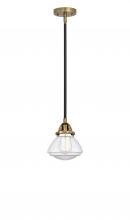  288-1S-BAB-G322-LED - Olean - 1 Light - 7 inch - Black Antique Brass - Cord hung - Mini Pendant