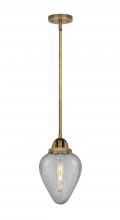  288-1S-BB-G165-LED - Geneseo - 1 Light - 7 inch - Brushed Brass - Cord hung - Mini Pendant