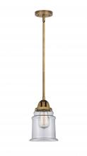  288-1S-BB-G182-LED - Canton - 1 Light - 6 inch - Brushed Brass - Cord hung - Mini Pendant