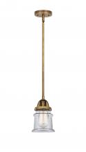  288-1S-BB-G182S - Canton - 1 Light - 5 inch - Brushed Brass - Cord hung - Mini Pendant