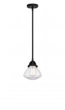  288-1S-BK-G322-LED - Olean - 1 Light - 7 inch - Matte Black - Cord hung - Mini Pendant