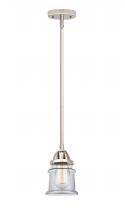  288-1S-PN-G182S - Canton - 1 Light - 5 inch - Polished Nickel - Cord hung - Mini Pendant