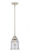 Innovations Lighting 288-1S-PN-G184-LED - Canton - 1 Light - 6 inch - Polished Nickel - Cord hung - Mini Pendant