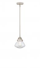  288-1S-PN-G322-LED - Olean - 1 Light - 7 inch - Polished Nickel - Cord hung - Mini Pendant