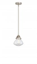  288-1S-SN-G322-LED - Olean - 1 Light - 7 inch - Brushed Satin Nickel - Cord hung - Mini Pendant