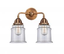 Innovations Lighting 288-2W-AC-G182-LED - Canton - 2 Light - 14 inch - Antique Copper - Bath Vanity Light