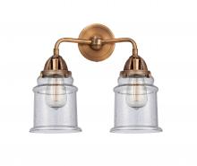  288-2W-AC-G184-LED - Canton - 2 Light - 14 inch - Antique Copper - Bath Vanity Light