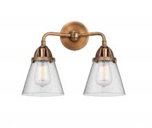 Innovations Lighting 288-2W-AC-G64-LED - Cone - 2 Light - 14 inch - Antique Copper - Bath Vanity Light