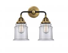 Innovations Lighting 288-2W-BAB-G182-LED - Canton - 2 Light - 14 inch - Black Antique Brass - Bath Vanity Light