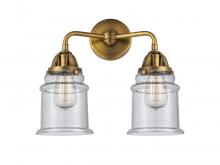 Innovations Lighting 288-2W-BB-G184-LED - Canton - 2 Light - 14 inch - Brushed Brass - Bath Vanity Light