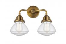  288-2W-BB-G324-LED - Olean - 2 Light - 15 inch - Brushed Brass - Bath Vanity Light