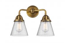 Innovations Lighting 288-2W-BB-G64-LED - Cone - 2 Light - 14 inch - Brushed Brass - Bath Vanity Light