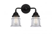 Innovations Lighting 288-2W-BK-G182S-LED - Canton - 2 Light - 13 inch - Matte Black - Bath Vanity Light