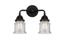 Innovations Lighting 288-2W-BK-G184S-LED - Canton - 2 Light - 13 inch - Matte Black - Bath Vanity Light