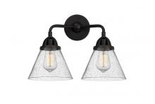 Innovations Lighting 288-2W-BK-G44-LED - Cone - 2 Light - 16 inch - Matte Black - Bath Vanity Light