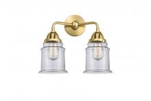  288-2W-SG-G182-LED - Canton - 2 Light - 14 inch - Satin Gold - Bath Vanity Light