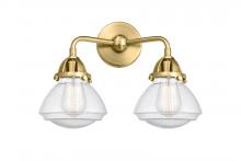  288-2W-SG-G324-LED - Olean - 2 Light - 15 inch - Satin Gold - Bath Vanity Light