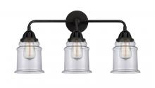 Innovations Lighting 288-3W-BK-G182-LED - Canton - 3 Light - 24 inch - Matte Black - Bath Vanity Light