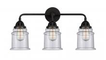 Innovations Lighting 288-3W-BK-G184-LED - Canton - 3 Light - 24 inch - Matte Black - Bath Vanity Light