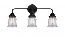  288-3W-BK-G184S - Canton - 3 Light - 23 inch - Matte Black - Bath Vanity Light