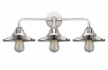  288-3W-PC-M7-PC - Railroad - 3 Light - 26 inch - Polished Chrome - Bath Vanity Light