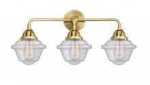  288-3W-SG-G534 - Oxford - 3 Light - 26 inch - Satin Gold - Bath Vanity Light